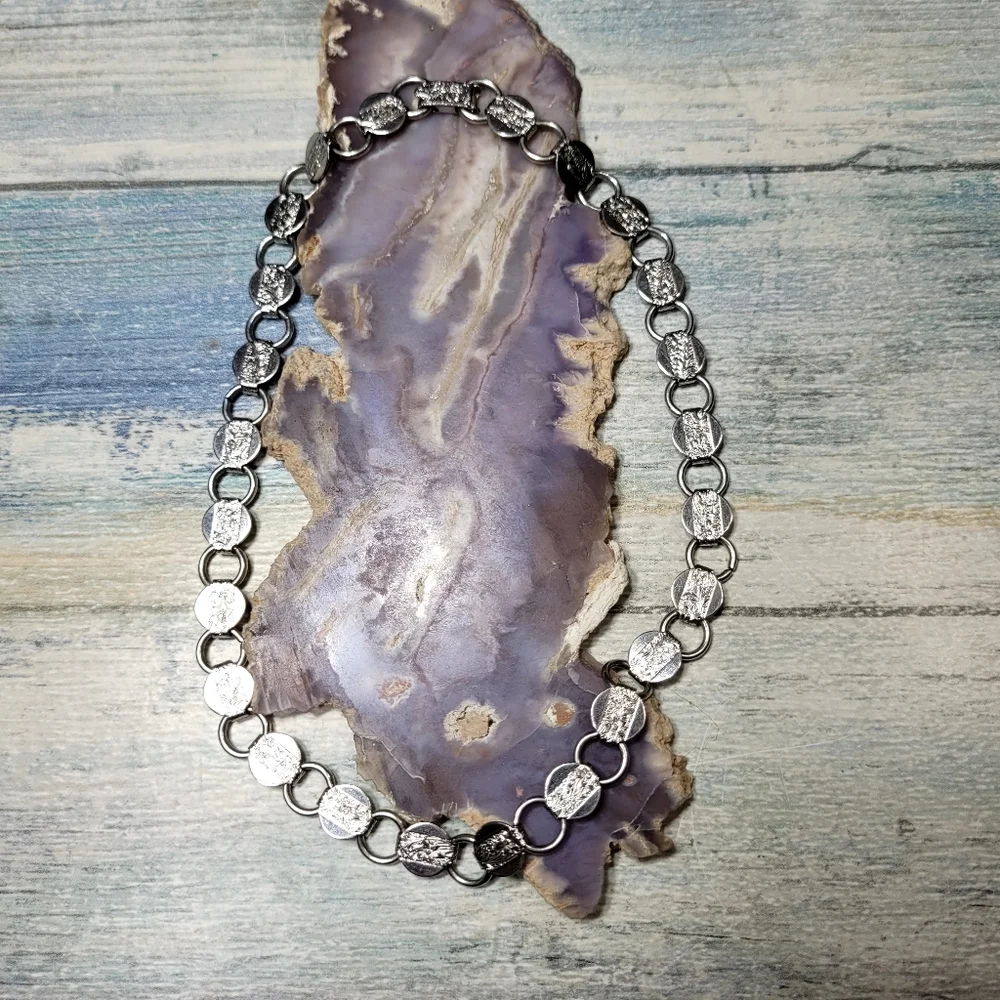 Sarah Coventry Silver Chocker Necklace - Picture 1 of 9